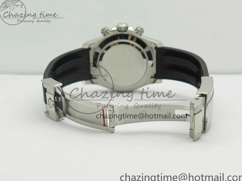 MiroTime 0119 Daytona 116519 Noob 1:1 Best Edition 904L SS Case Blue Dial on Black Rubber Strap SA4130 (Free Extra Strap) Compact 3290